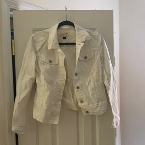 Women's Cream Denim Jacket